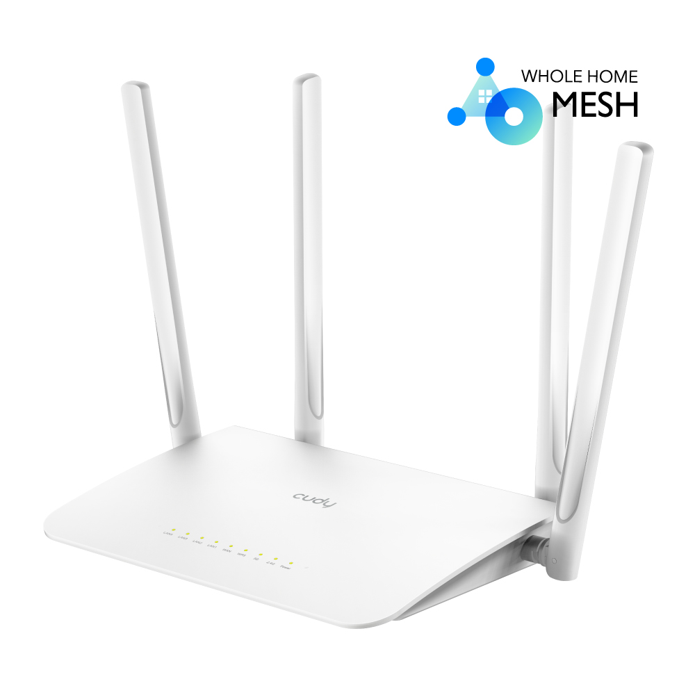 Cudy AC1200 Gigabit Wi-Fi Mesh Router, Model: WR1300 V4.0